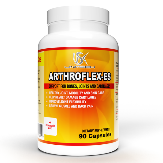 USK ARTHROFLEX-ES | Joint Support Supplement | All-Natural Formula with Glucosamine Chondroitin, MSM, & Turmeric | Joint Support Function, Comfort, Density & Flexibility | 90 Capsules