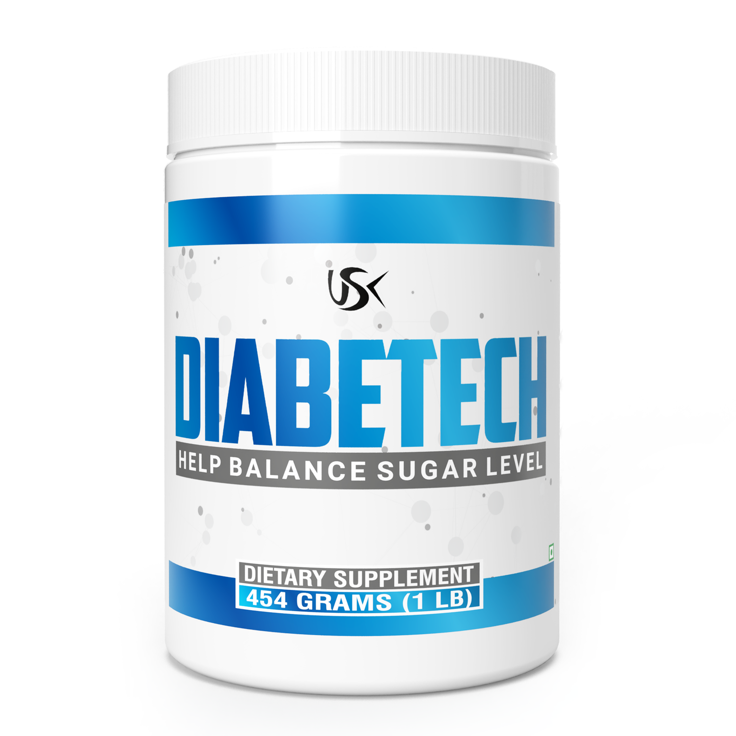 Unitech USK | Diabetech Powder | Natural Blood Sugar Support Supplement with Fenugreek, Ceylon Cinnamon, Bitter Melon, and Berberine | Enhances Insulin Sensitivity & Supports Glucose | 16 oz