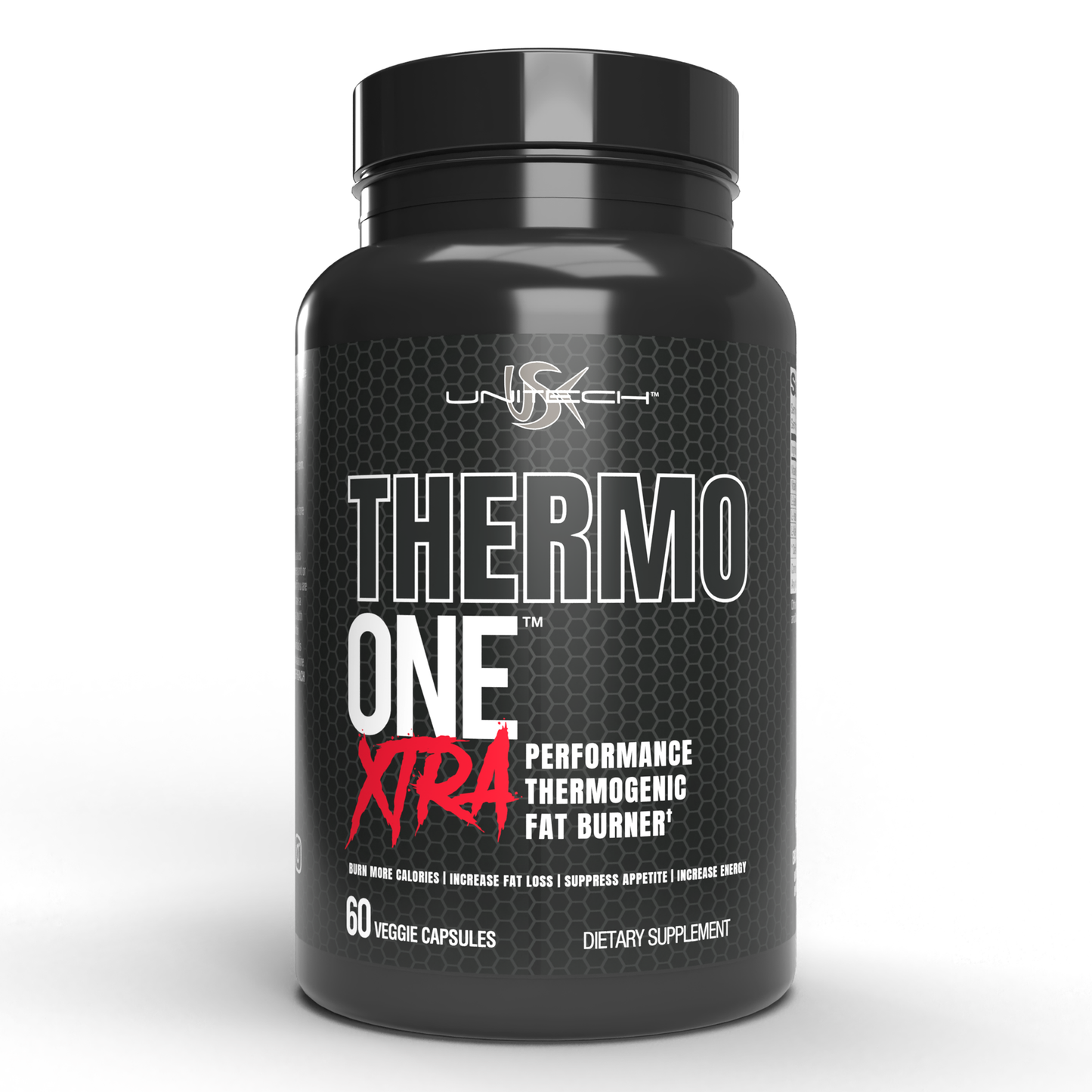 Unitech USK Thermo ONE Xtra Performance | Thermogenic Fat Burner for Weight Loss & Energy | Appetite Suppressant with BCAA & Leucine for Muscle Recovery | B Vitamins for Metabolism & Focus | 60 Caps