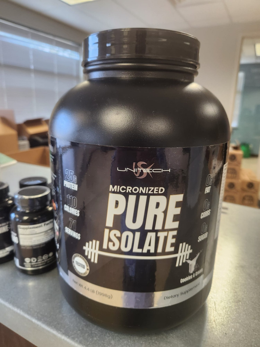 Unitech USK Micronized Pure Isolate Protein Powder | Muscle Growth & Recovery | Contains Whey Protein & Cocoa Powder | Meal Replacement | Dietary Supplement | Cookies and Cream Flavor, 4.4 lbs